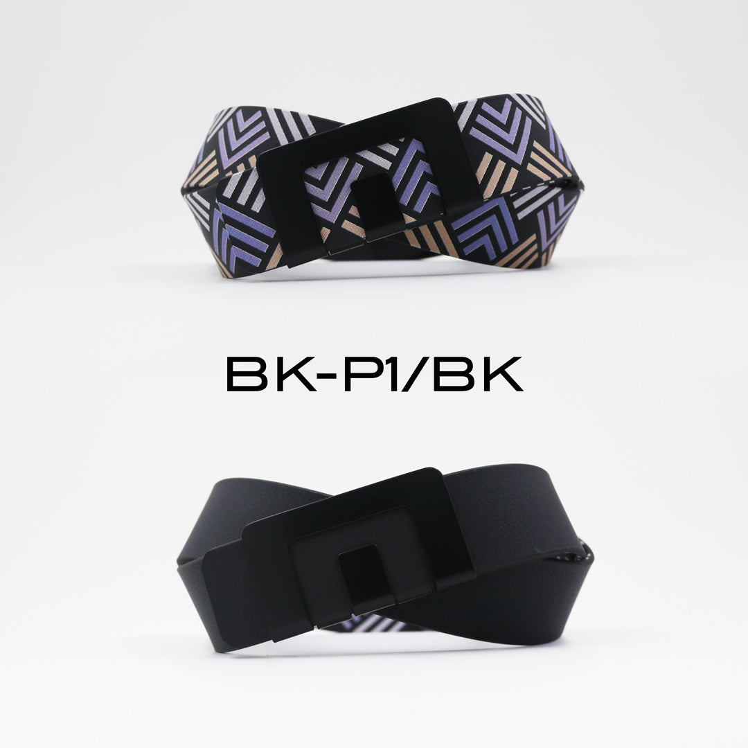 MIN BELT - BLACK BUCKLE, BLACK P1 STRAP
